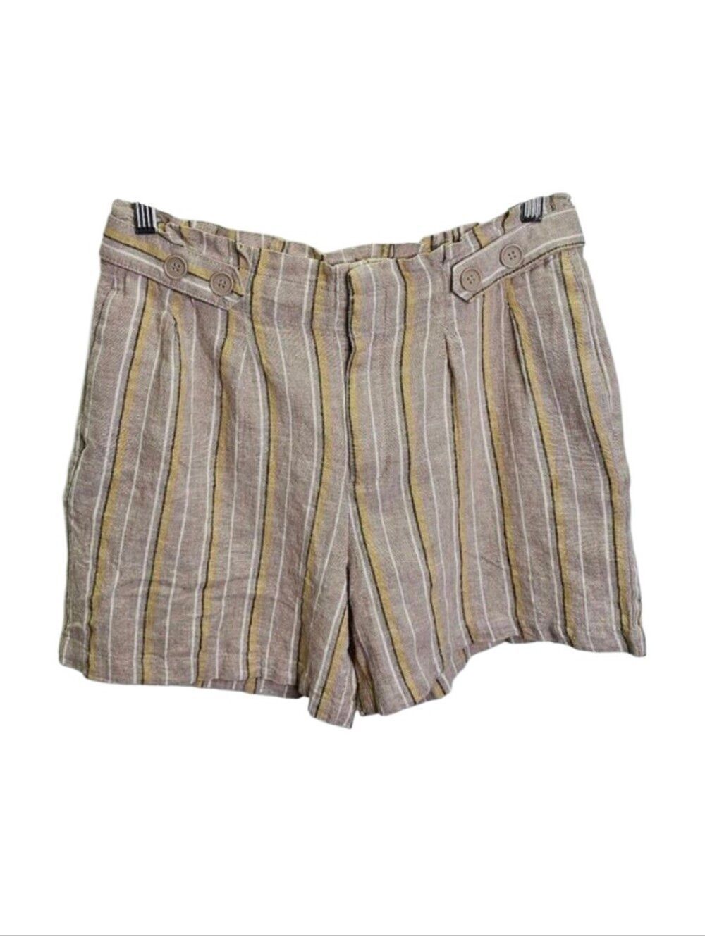 Definitions by d. jeans Striped Flowy Linen Shorts Size Medium